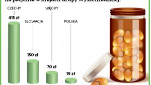 Wydatki płatników publicznych na wyroby medyczne na pacjenta w krajach Grupy Wyszehradzkiej