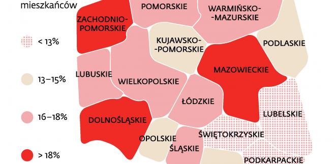 mapa polski bez internetu Jak wygląda mapa Polski z dostępem do internetu? Wielka biała 