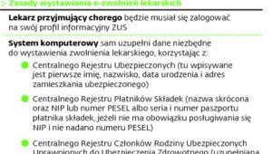 Zasady wystawiania zwolnień lekarskich