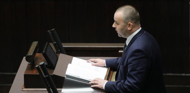 Zastępca szefa Kancelarii Prezydenta RP Paweł Mucha w Sejmie.