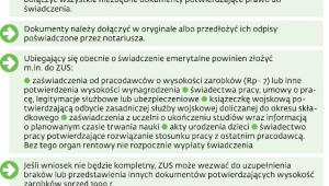 Zasady dokumentowania prawa do emerytury